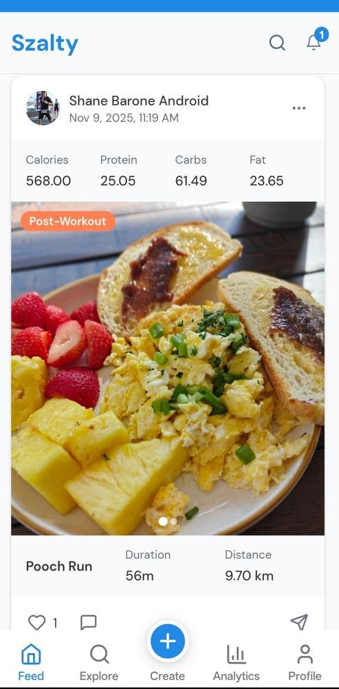 Szalty app screenshot